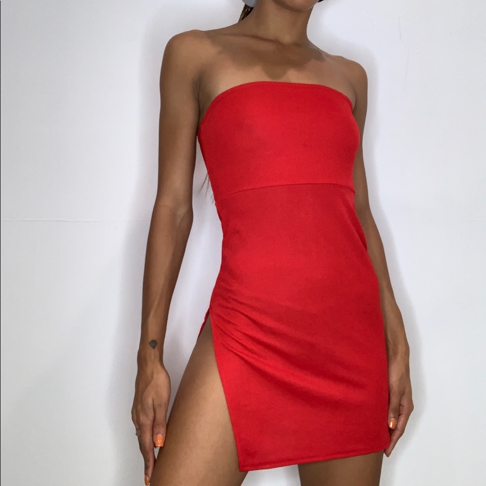 Pretty Little Thing Strapless Mini Dress